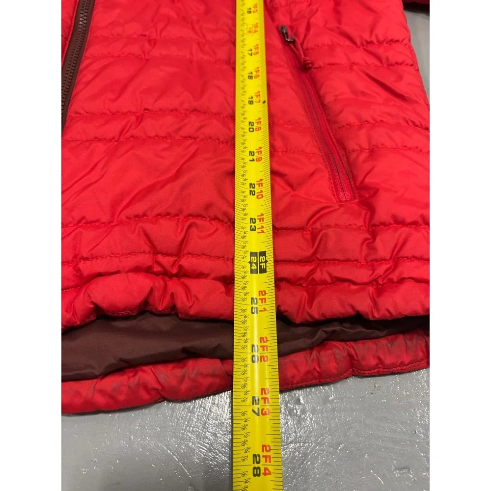 The North Face Thermoball Insulated Puffer Jacket Mens Medium Red Full Zip